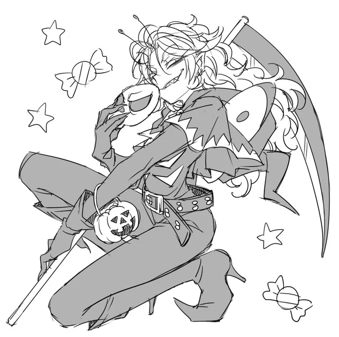 ハロウィン塗り絵の足がドえろすぎる 