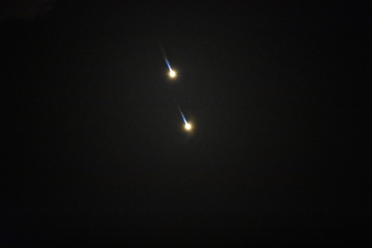 TROndrey's tweet image. The last time the #FalconHeavy flew I was there in person to watch liftoff of #STP2 and simultaneous landing of the two side boosters