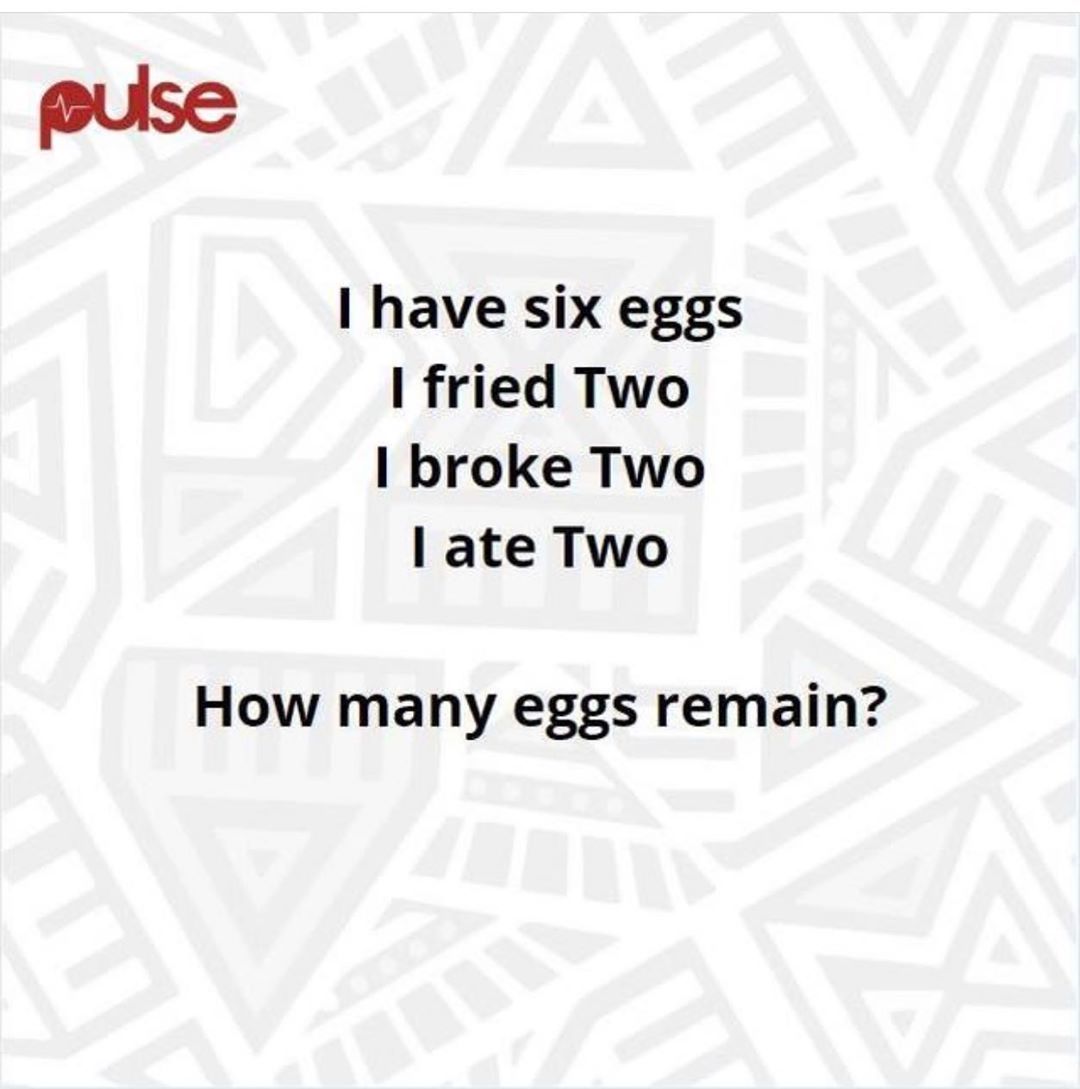 PulseGhana's tweet image. How many eggs remain?⁣🤔⁣
⁣
#PulseTeaser