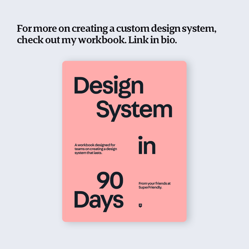 danmall's tweet photo. Should your design system be public?

Learn more about me⤵️
https://t.co/sdbRDJG1YN

#designsystem #designsystems #danmall #danmallteaches #danmalldesignsystems #uidesign #userinterfacedesign #designprocess #publicdesignsystem