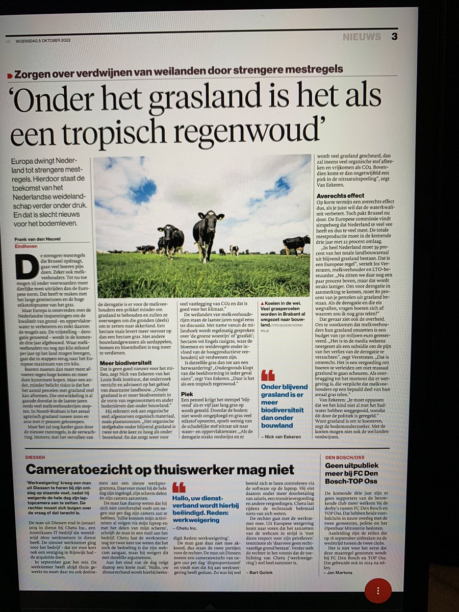GeertGroentjes's tweet photo. Steeds vaker artikel 2x in dezelfde krant @bdmeierij Een is bijzonder: andere kop met dezelfde inhoud, citaat en tekst in andere volgorde. https://t.co/zw5cgF0JO3