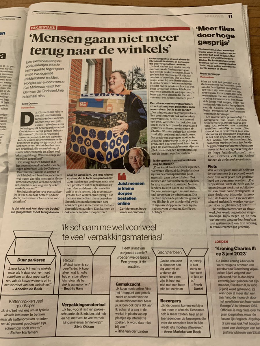 GeertGroentjes's tweet photo. Steeds vaker artikel 2x in dezelfde krant @bdmeierij Een is bijzonder: andere kop met dezelfde inhoud, citaat en tekst in andere volgorde. https://t.co/zw5cgF0JO3