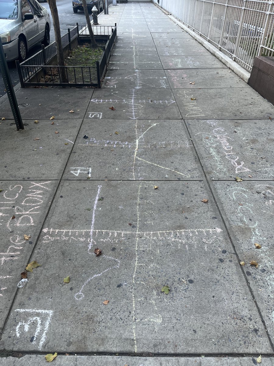 _b_p's tweet image. Pristine weather conditions for #sidewalkmath today.