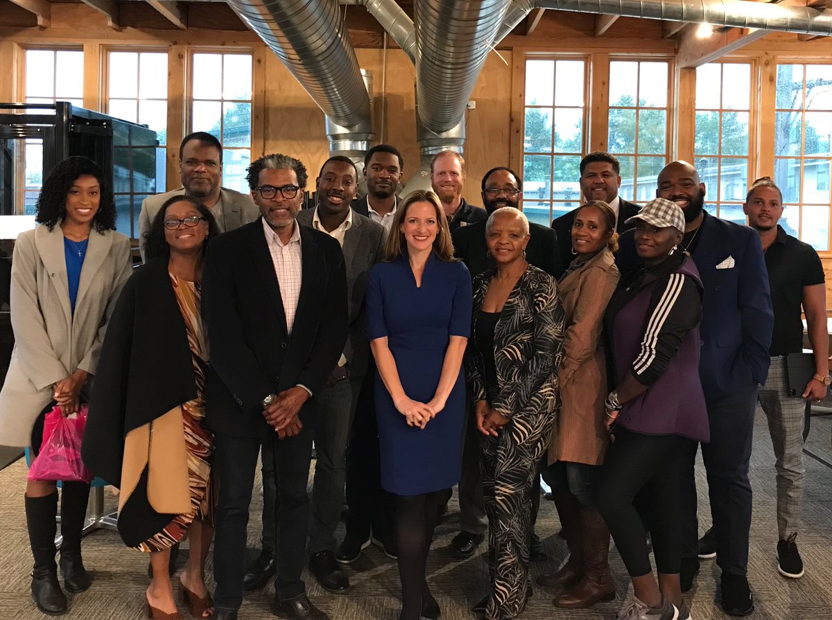 JocelynBenson's tweet photo. Great productive and inspiring conversation with community leaders in West Michigan. Thank you @naacpgr for hosting. Together we will ensure we all are #ReadyForNovember https://t.co/0jGabloTnD