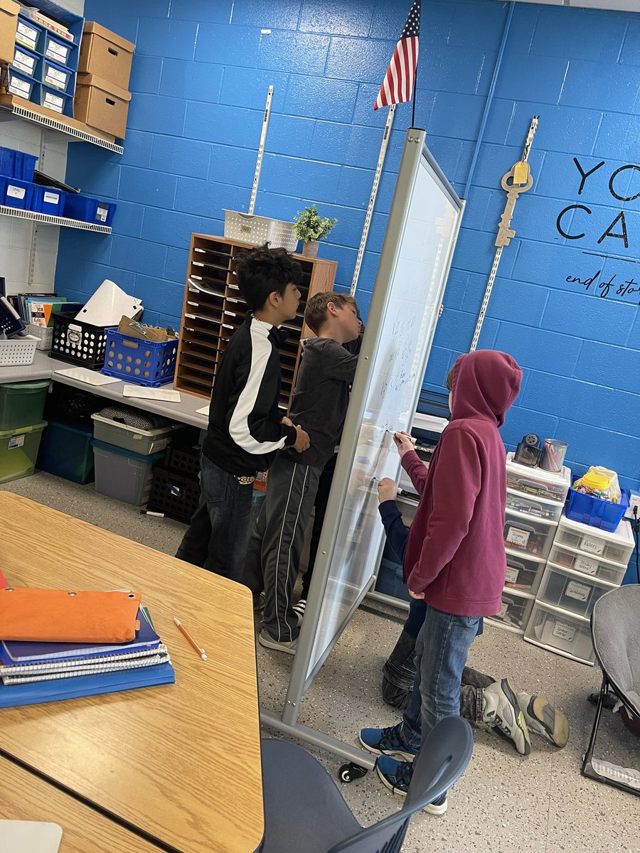mrs_ebeling's tweet photo. Reviewing for our upcoming test! Big whiteboards, teamwork, and lots of thinking happening here!! 

@Edgewood68 #mathinaction https://t.co/0P6ra3HcCv