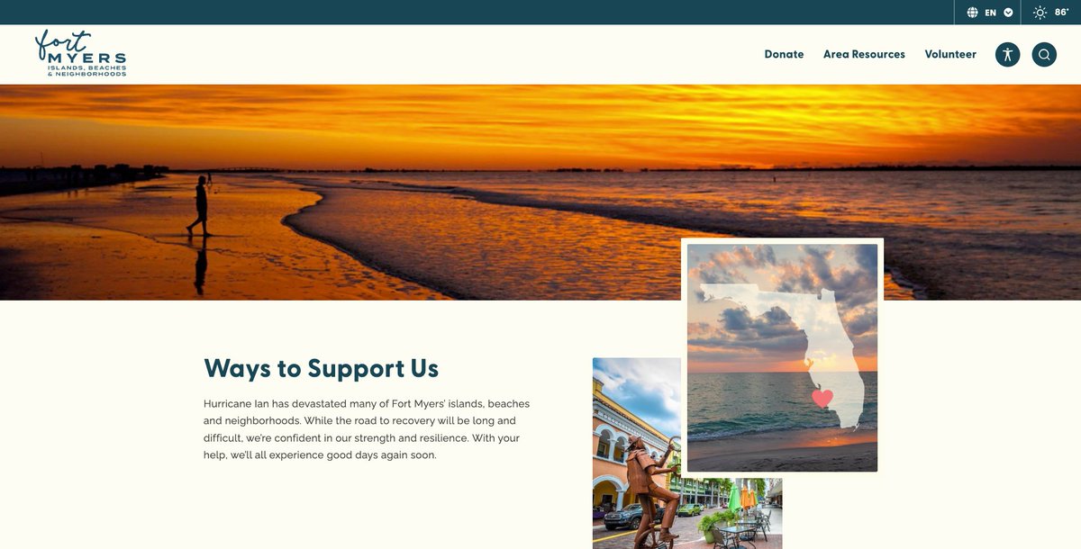 Please join me in donating to @VisitFortMyers' efforts to Support Hospitality Workers in the Greater Fort Myers Area through the SWFL Relief Fund: SupportFortMyers.org