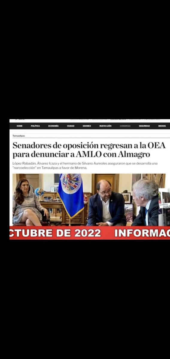 DavidRi82720829's tweet photo. Ojo mexicanos la kenia lopez Rabadan y el otro vejete traidor a ud3n ala oea  por el moche para seguir golpeando ala 4T. Ojo las foros no mienten ahí están con almagro https://t.co/xxuA8kp9CL