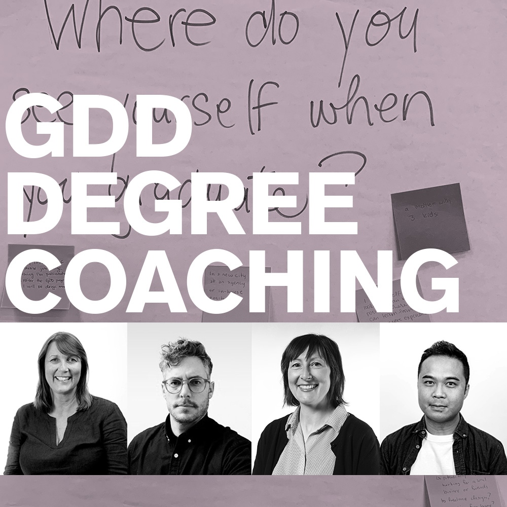 Not sure how to organize your electives to support your career goals? Need ideas on what to do with your degree?
Meet with your GDD faculty next week for support and get inspired by what your degree can do for you!

Check your student email to sign up!