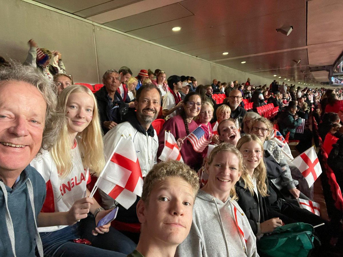 lindner78's tweet photo. Enjoying our Friday night! And loving the #VAR involvement! Great to see our #norfolkgirl @lauren__hemp score the first goal. Come on England! #lionessess #football #wembley @BobRutler #itv https://t.co/2yOdydjgie