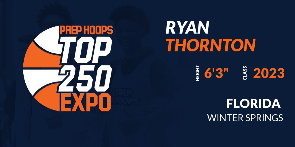 prephoopsfl's tweet photo. Welcome Class of 2023 Ryan Thornton (@rockout_ryan14) of Winter Springs HS to the @PrepHoopsFL Top 250 Expo @ Mainland High School. 

🔥🏀 #PHTop250Expo 🏀🔥

More Info 👇  
https://t.co/KrGWIJrQV8 https://t.co/SVHPvBDb5s
