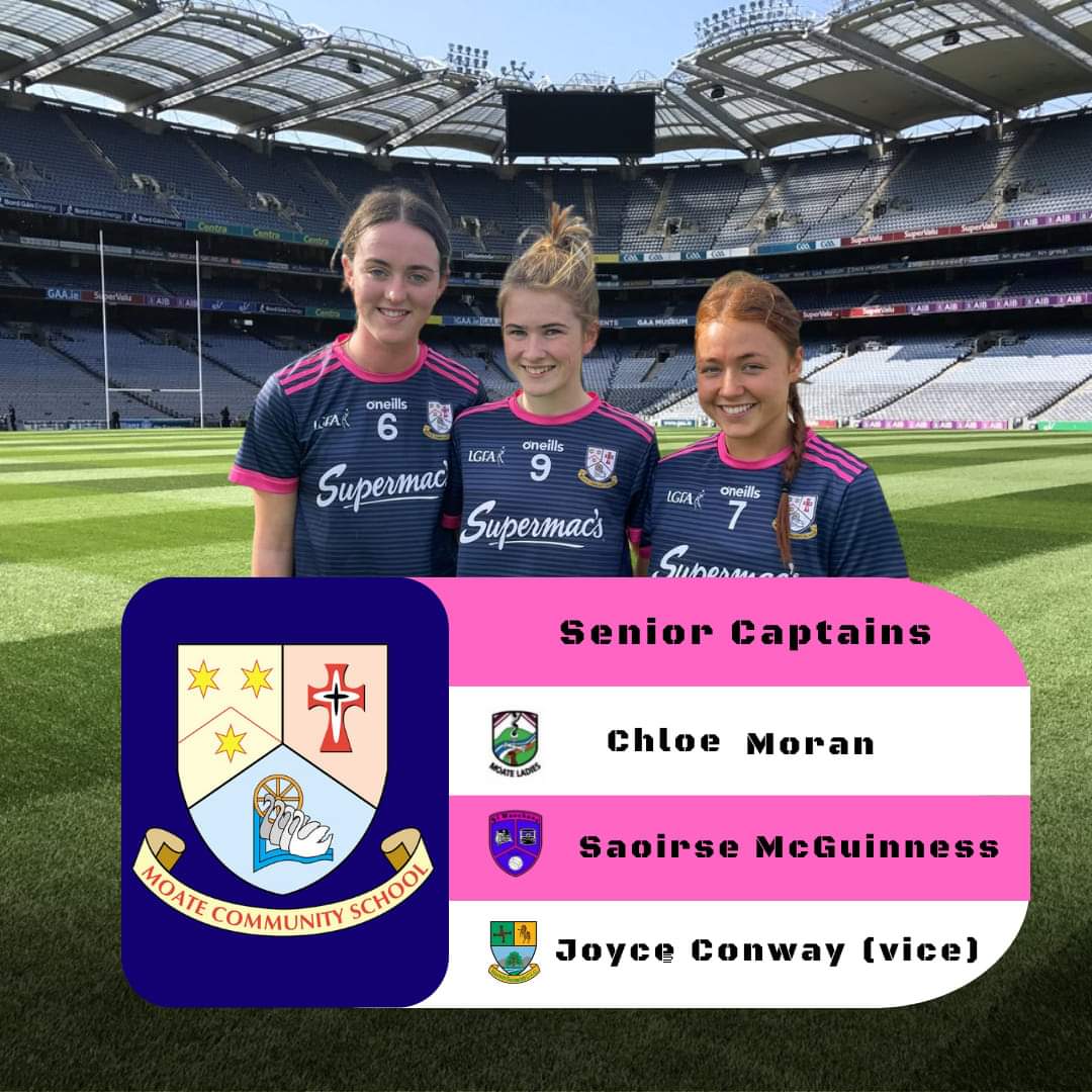 moatecs's tweet photo. Congratulations to Daragh Lowry, David O'Reilly, Chloe Moran, Saoirse McGuinness and Joyce Conway. They have been selected as our senior Gaelic captains for the year. We are looking forward to a great year ahead #moatecs https://t.co/NKNVIgQacm