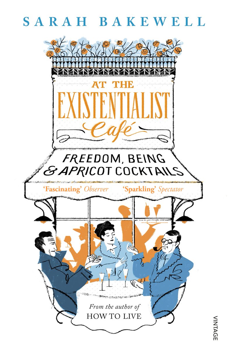 wayfaring_tim's tweet photo. At the Existentialist Café by Sarah Bakewell 

came across it browsing @paularambles' book thread. I loved it. it was like hanging out backstage with superstars, feeling their dreams and worries. it grounded my understanding of 'existentialism' because I saw how it was lived. https://t.co/6oCkbDgH2j