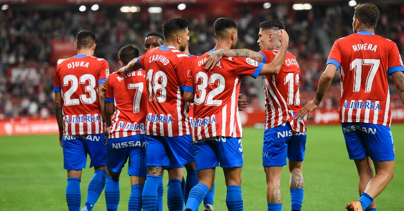 RealSporting's tweet photo. ➕ 3⃣  

El Sporting se impone al Villarreal B. 

#LaLigaSmartBank