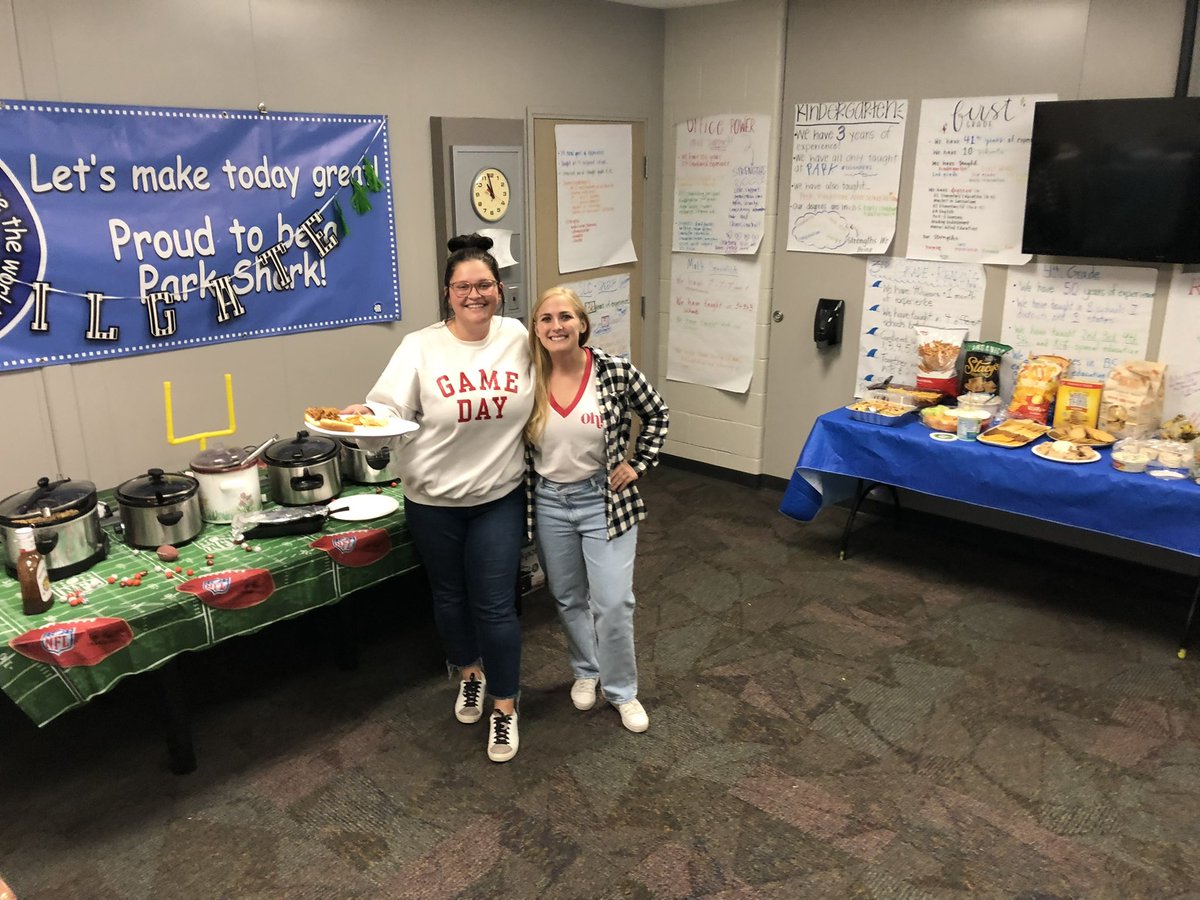 What a great Fall day to have a tailgate theme potluck at lunch! Thankful to have amazing coworkers who provided such a wonderful feast! ❤️🏈#ItsWorthit #Potluck #Tailgate #ParkSharks