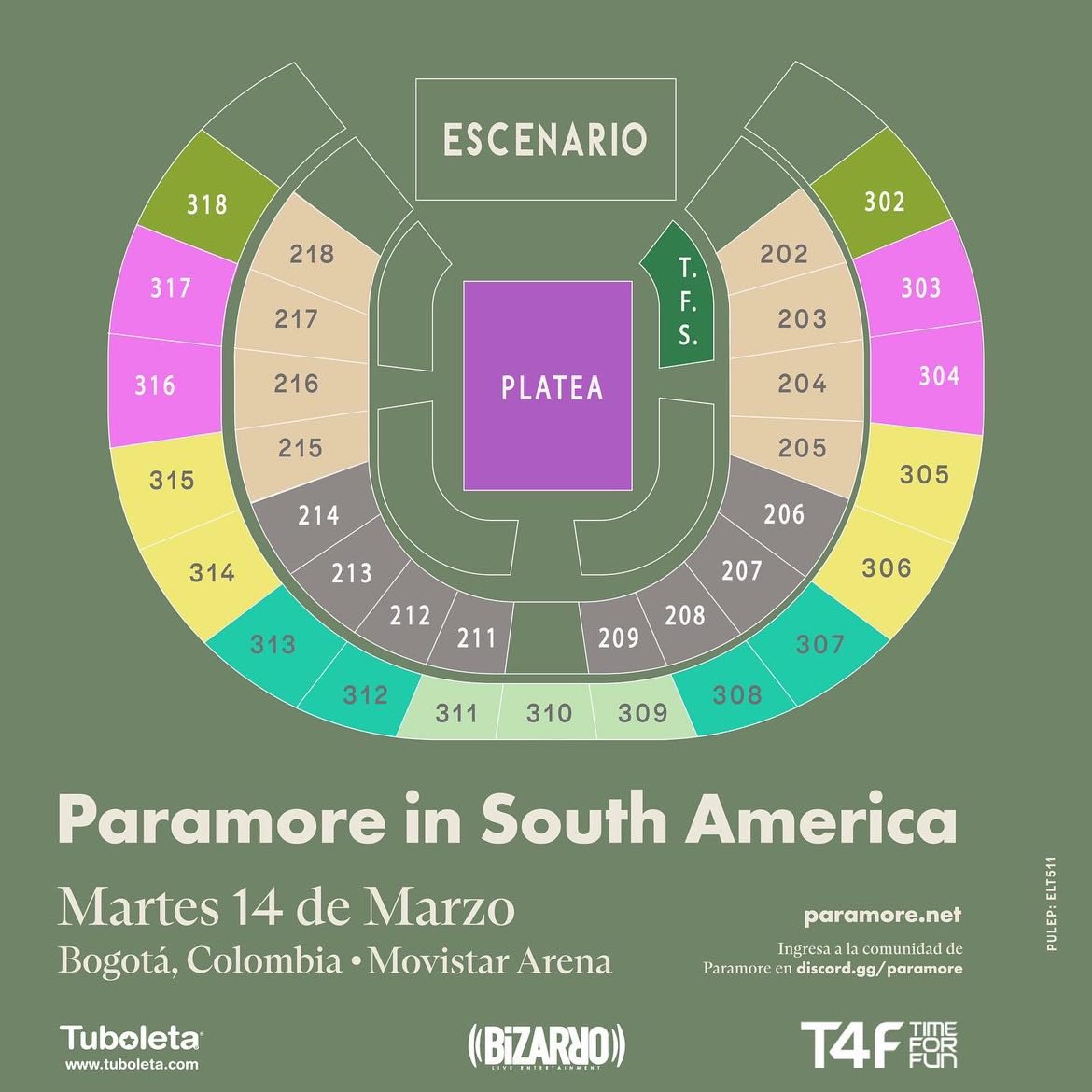 musictrendscol's tweet photo. ¡YA TENEMOS LUGAR Y BOLETERÍA! 🧡

@paramore se presentará en el @MovistarArenaCo el 14 de Marzo de 2023 ✨

Preventa @MovistarCo para #ParamoreEnColombia 🇨🇴 inicia MAÑANA 🚨 

A partir de la próxima semana podrán adquirir sus entradas a través de @TuBoletaNews 🎫 https://t.co/azA0V2COt3