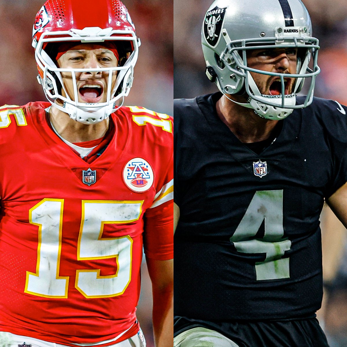 CBSSportsHQ's tweet photo. Who do you have Monday night? 🤔

LIKE ⭐️ for Chiefs 
RETWEET 🔁 for Raiders https://t.co/Da3wI4yDi2
