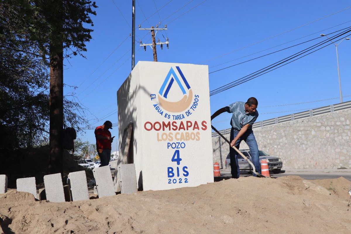 DelegacionCSL's tweet photo. Interconexión del Pozo 4 al acueducto 1 en CSL, lo que aporta 50 litros a la red con una inversión de $3 millones 800 mil pesos. Dicho evento, fue encabezado por el alcalde Oscar Leggs Castro, el delegado Raymundo Zamora Ceseña, el director OOMSAPAS Ismael Rodríguez Piña.
#GCSH https://t.co/WTYiBXKaZZ