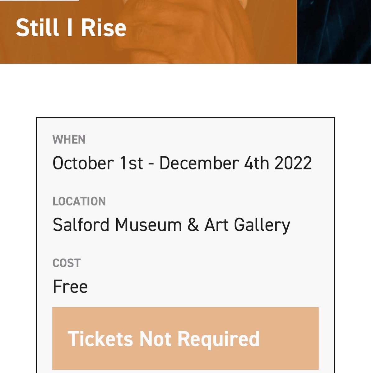 Thanks to <a href="/SalfordCO_NHS/">Salford Care Organisation</a> &amp; <a href="/alliecrewephoto/">Allie Crewe Winner Portrait of Britain 2023 & 2019</a> for inviting me to reflect and share my journey for BAME Leaders in the #NHS Exhibition <a href="/SalfordMuseum/">Salford Museum & Art Gallery</a> Extraordinary stories about some remarkable individuals allie-crewe.uk/still-i-rise salfordmuseum.com/event/still-i-… #BlackHistoryMonth