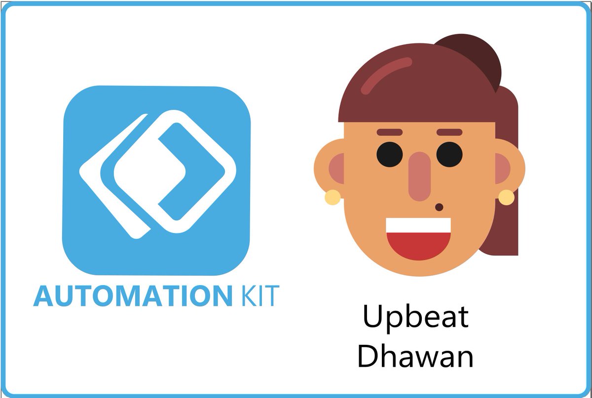 "Upbeat Dhawan" October release of the Automation Kit for Power Platform released. Check it out microsoft.github.io/powercat-autom…