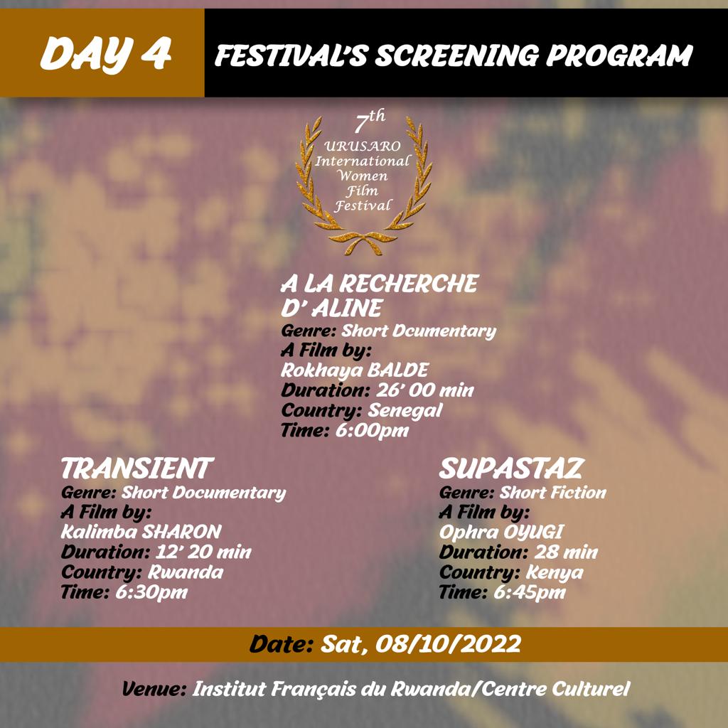 We got you covered again for tomorrow's screenings

#UrusaroIWFF2022
#urusarointernationalwomenfilmfestival
#womenincinema
#womwnsupportingwomen
#RwOT