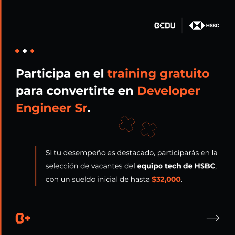 Bedu_Org's tweet photo. Ve más lejos de lo que ya has ido en tu experiencia laboral.

Al participar en nuestro training gratuito añadirás conocimientos que te permitirán continuar tu camino en la industria tech en uno de los bancos con más prestigio en el mundo.