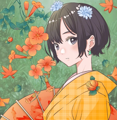 着物のtwitterイラスト検索結果