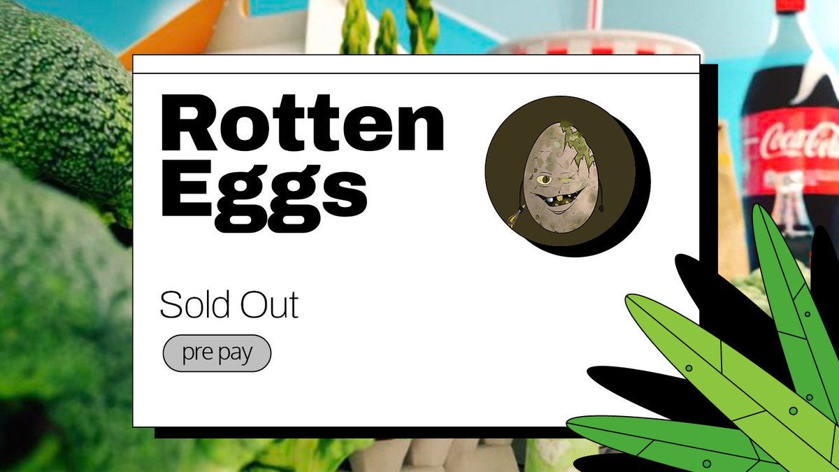 Congrats to <a href="/rotteneggseww/">Rotten Eggs</a> on the sellout of their Pre-Pay round on our Platform🥚

2500 Rotten Eggs have been reserved for Airdrop 🏄‍♂️