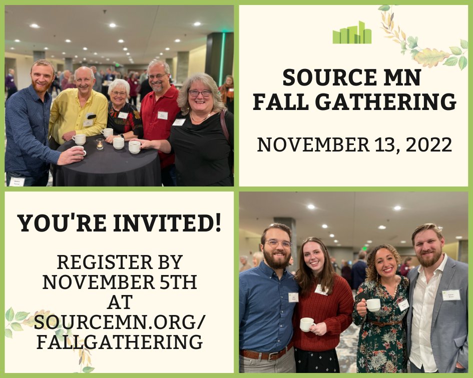 SourceMN's tweet photo. Don't forget to sign up for our annual banquet on November 13th. Hear how God is using Source to help rebuild Minneapolis. You won't want to miss it!

Bring a friend or sponsor a table!

Registration deadline is November 5th. For more info, go to https://t.co/gCzSBfo4iS https://t.co/wvbYVn1coy