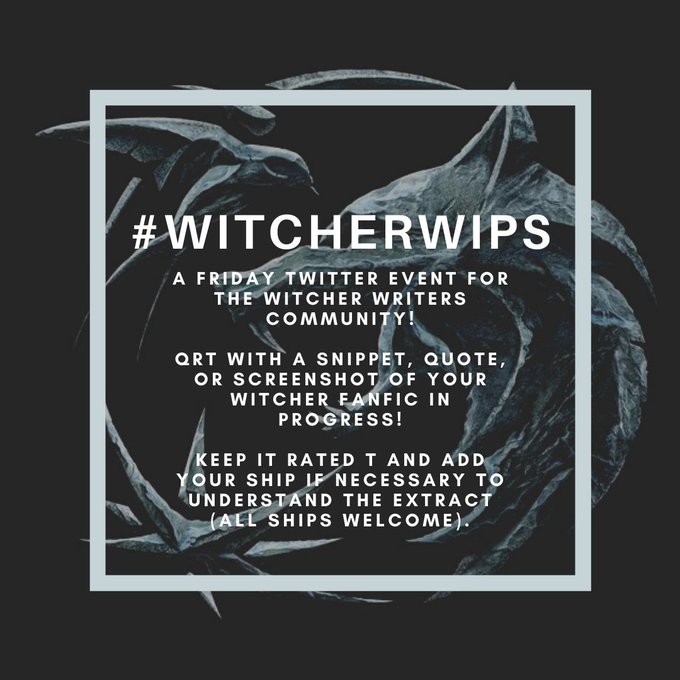WritersWitcher's tweet photo. It's #WitcherWips Friday! 

What have you been working on? Share a snippet, quote or screenshot of a WIP with us!

As always, we will only retweet WIPs with mentioned ships and warnings.  And please keep the excerpt T-rated. https://t.co/gMukk74Hp9