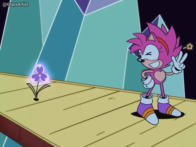 AMY CD - Ending (Sonic CD redraw) Cosmic Eternity #Roseverse #AmyRose #amyrosefanart #SonicCD #sonicau #RoleSwap 