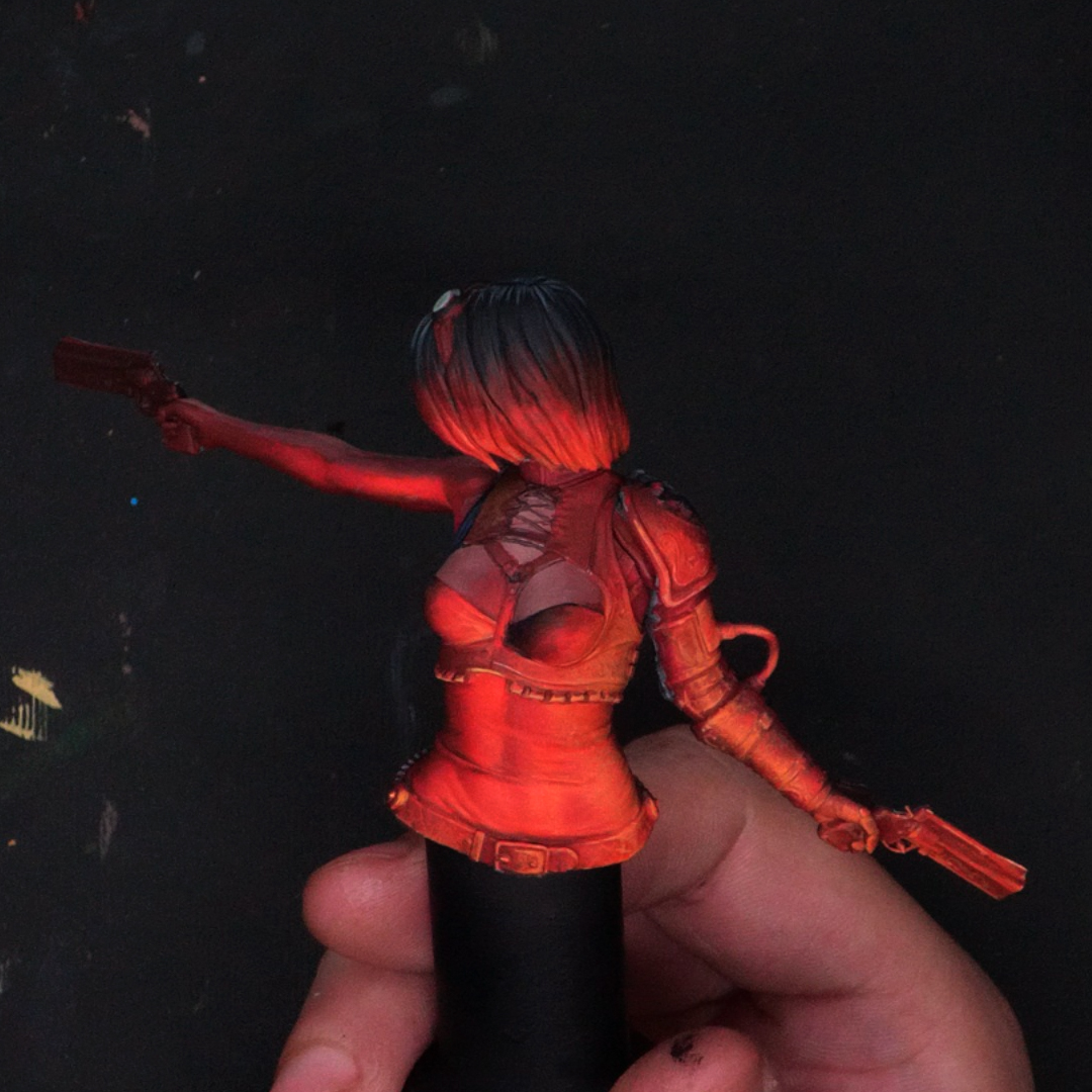 Working on a model for an upcoming youtube video! #osl #miniaturepainting #miniatures #painting #acrylic