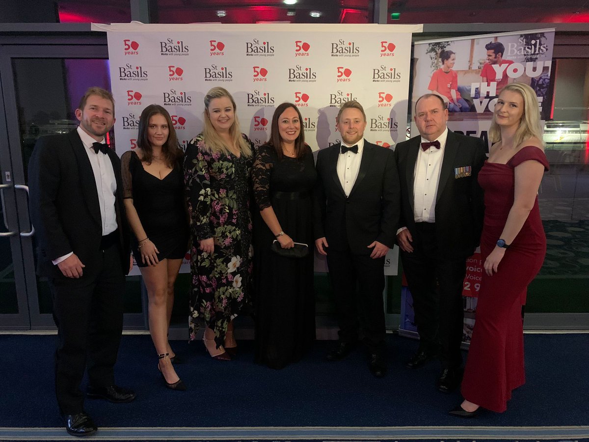 JLewis_88's tweet photo. Brilliant night with the @CAPSTICKSLLP  Birmingham gang @CairaBaker @henrymatveieff @mansell_nadine celebrating @StBasilsCharity 50th birthday! So happy to support such a brilliant charity! https://t.co/TddofYZIPj