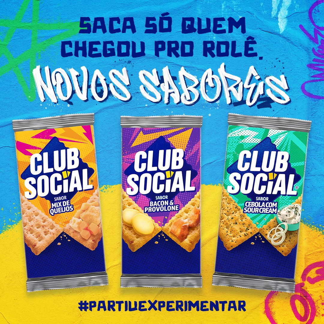clubsocial's tweet photo. Larica bateu no corre, no baile ou no rolezin, manda pra dentro os novos sabores de Club Social. #PartiuExperimentar #PartiuPraNãoParar https://t.co/egNcR2Ou3R