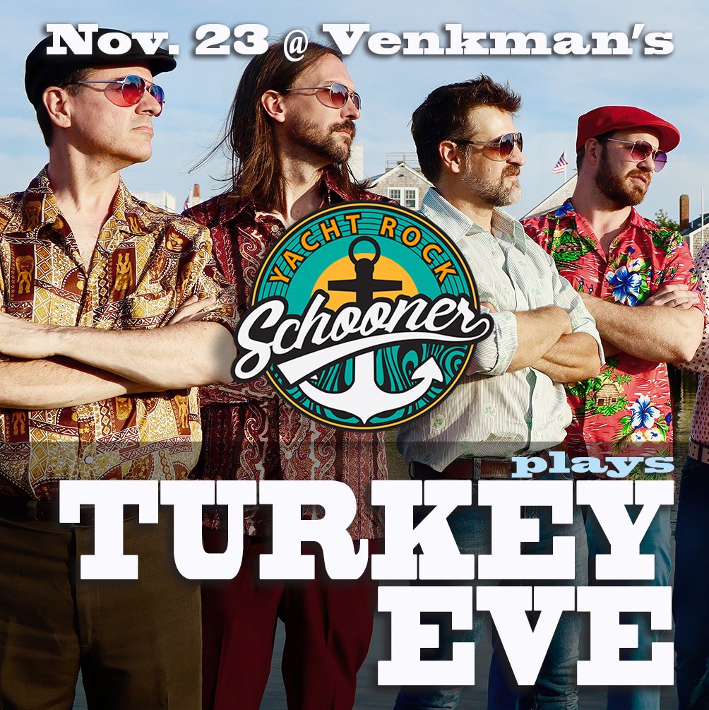 Heads up - tix for <a href="/SchoonerRock/">Yacht Rock Schooner</a> smooooth Thanksgiving are moving quickly.  Act fast to make sure you get yours!
Wed 11/23 Turkey Eve: bit.ly/1123SchoonerVe… 

Fri 11/25 Steely Dan Black Friday Edition: 
bit.ly/1123SchoonerVe…