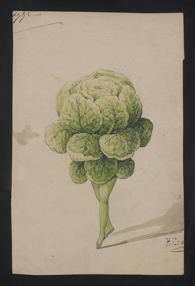 i wanna be all of them (costume designs for vegetables in the ballet Amor, late 19th-century designs by P. Croce, in the <a href="/V_and_A/">V&A</a>)