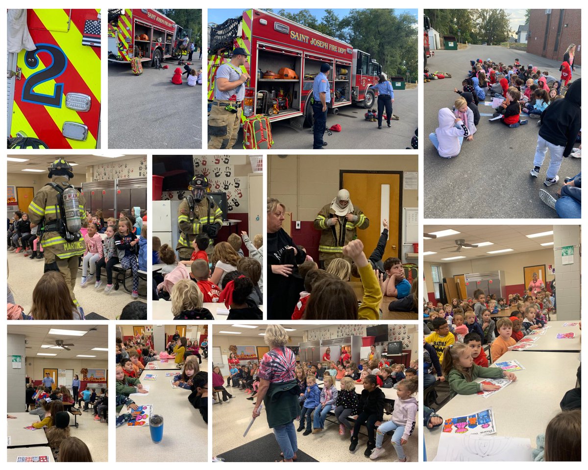 SJSF Engine #2 came to visit. We learned so much! Thanks for all you do to keep us safe! #GoWarriors #MakeADifference <a href="/HydePrincipal/">Hyde Principal</a> <a href="/HydeElem/">Hyde Elementary</a>