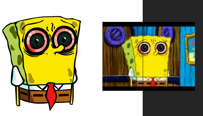TheoMag_'s tweet photo. spongi bob #SpongeBob #nose #when #spooky #AmongUs #eyes #ojos #ojotes #ojetes https://t.co/cgwyrGPUwG