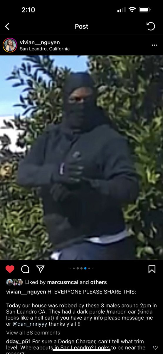 ALEXJ0HNG00D's tweet photo. Please share, 3 males invaded my friends/families house in San Leandro, Ca. Next to Costco, next to Walmart, and 21st amendment. Thank God, no one was home and thank God that the intruders did not hurt my friends dog. 

ALSO Keep an eye out for a Maroon Dodge Charger in your area https://t.co/fkNxbf0dhY