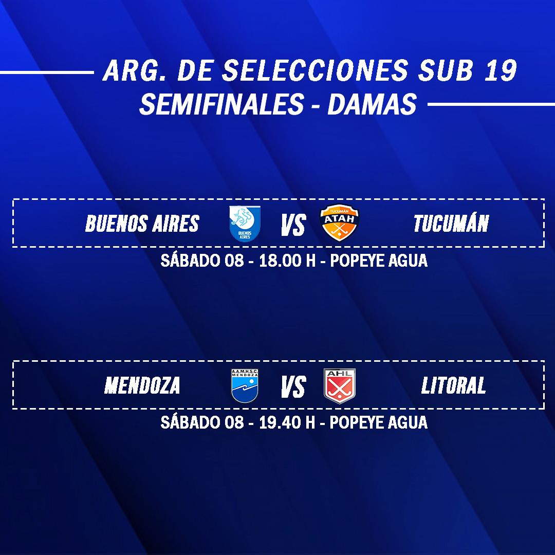 AlanFCuevas's tweet photo. #ArgSub19 | #Damas

¡Semifinales confirmadas!

Tucumán buscará el pase a la final frente a Buenos Aires mañana desde las 18. En la otra llave se cruzarán Mendoza contra Litoral. https://t.co/z6C4NICLnq