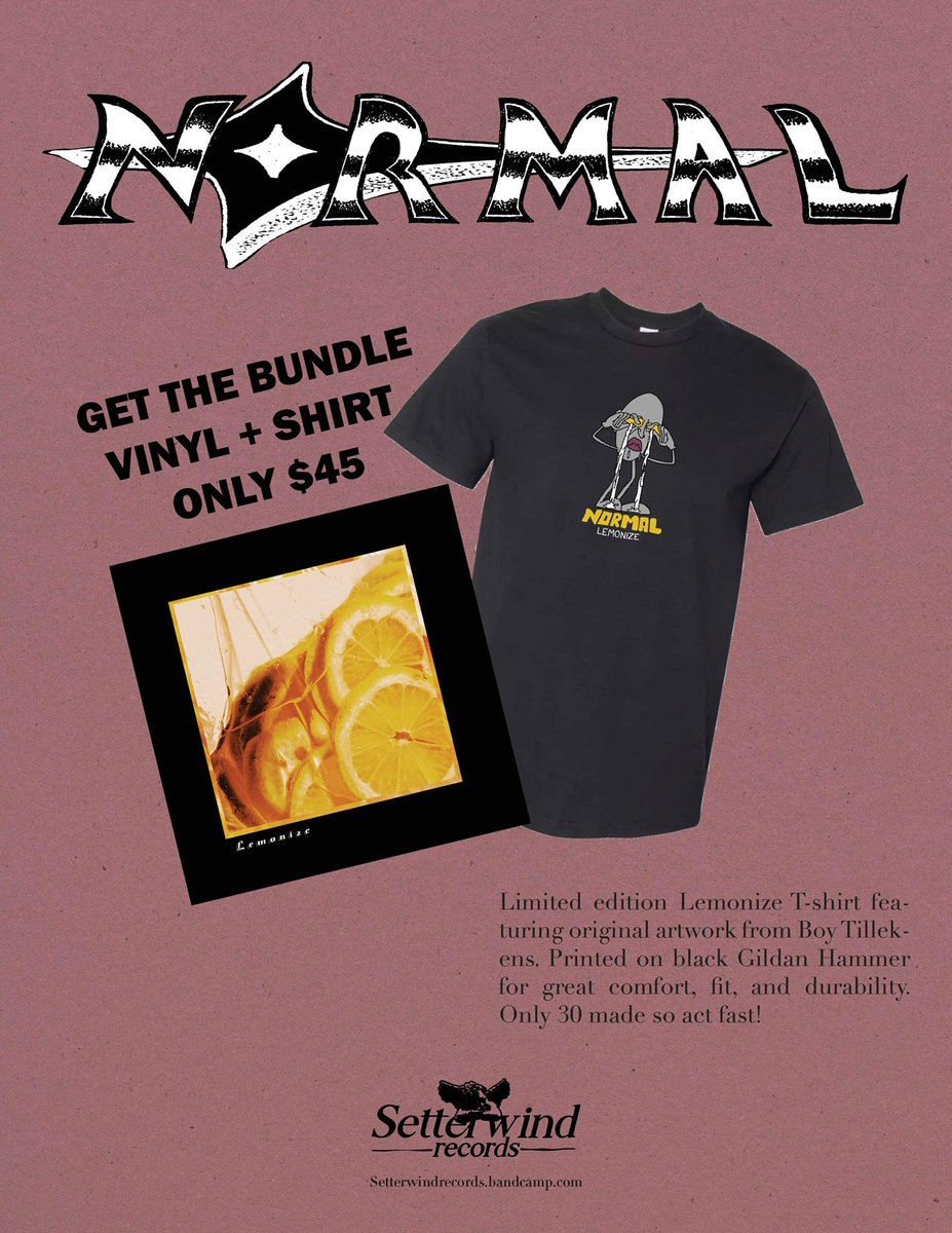 normalbandmi's tweet photo. Lemonize LPs live on 
https://t.co/JIfnKfAyM2 ! First pressing is /200 on 180 gram black vinyl! https://t.co/gCpefJGRue