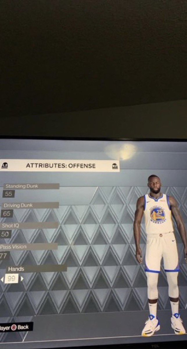 Hoopss's tweet photo. 2K Just updated Draymond Green attributes https://t.co/arRKh9HHGT