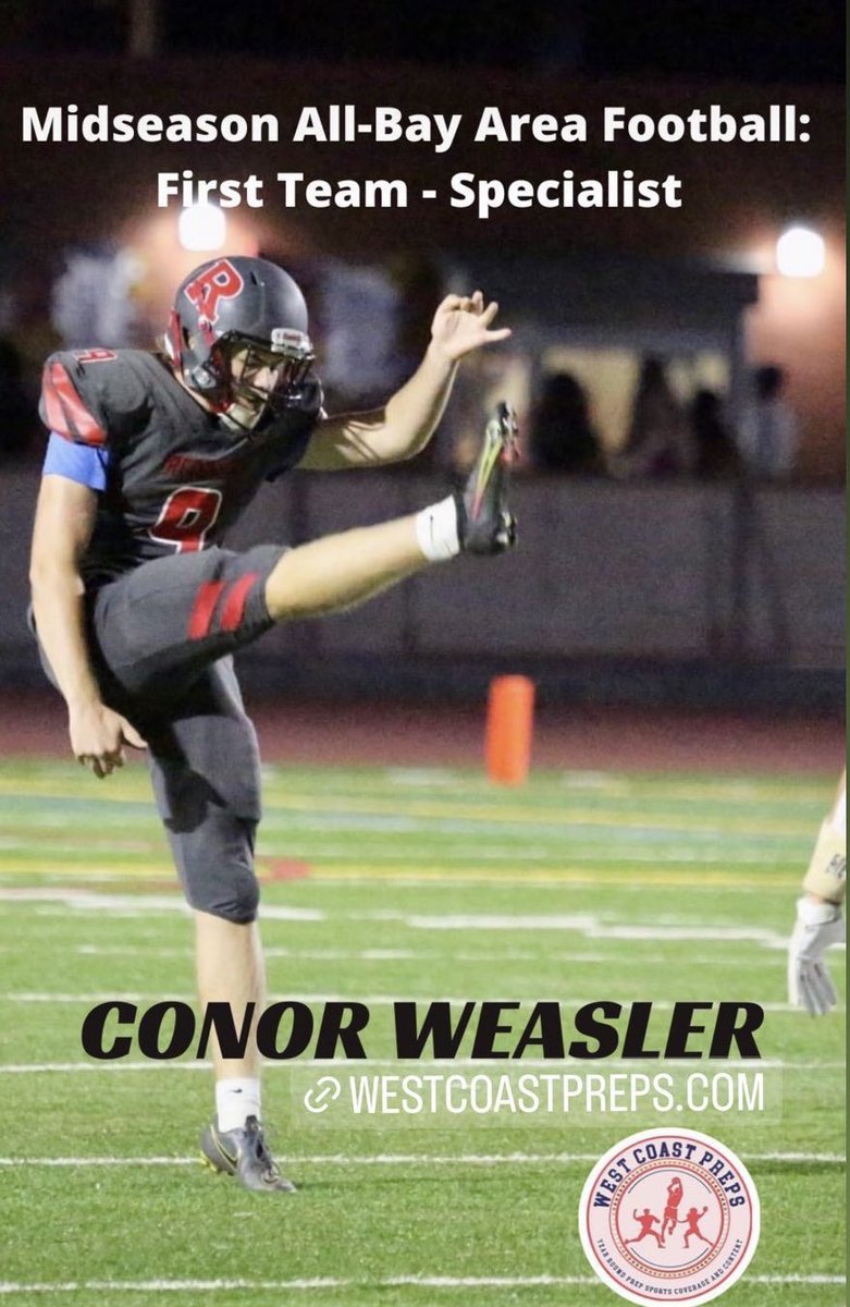 conor weasler (@conorweasler) on Twitter photo Exited to be named to the <a href="/westcoastpreps_/">West Coast Preps</a> all Bay Area first team as a specialist!
westcoastpreps.com/midseason-all-… Exited to be named to the <a href="/westcoastpreps_/">West Coast Preps</a> all Bay Area first team as a specialist!
westcoastpreps.com/midseason-all-…