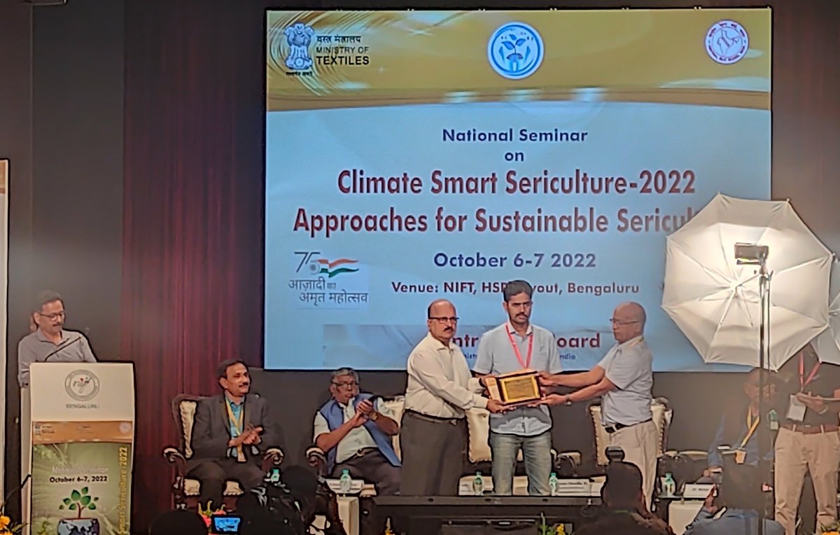 Hari_IARI's tweet photo. Winning a award is always a special moment
 I m Really thankful to my friends, family, and my lab mates for always supporting me during my PhD.... 

#CSC2022 https://t.co/KllCFRFplP