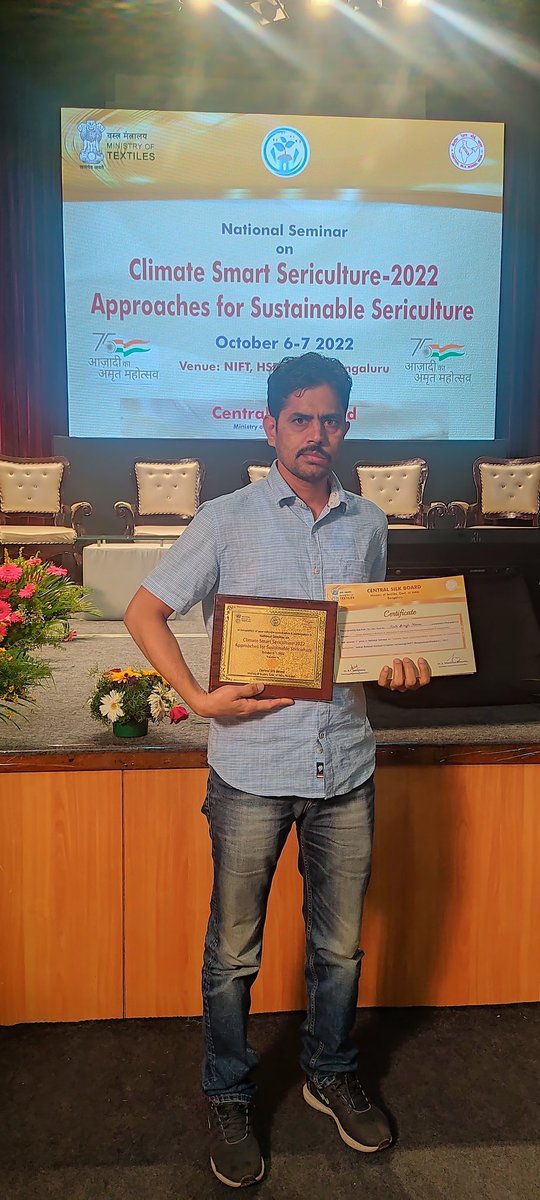 Hari_IARI's tweet photo. Winning a award is always a special moment
 I m Really thankful to my friends, family, and my lab mates for always supporting me during my PhD.... 

#CSC2022 https://t.co/KllCFRFplP