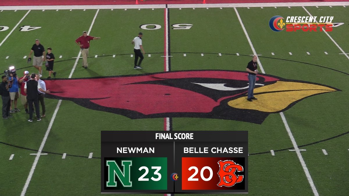 CCSprep's tweet photo. FINAL SCORE: Newman 23 Belle Chasse 20 - Arch Manning connects with Saint Villere for the 43-yard game winner with 2:12 to play. #ccsprep #lhsaa https://t.co/F3bWFDwnHB