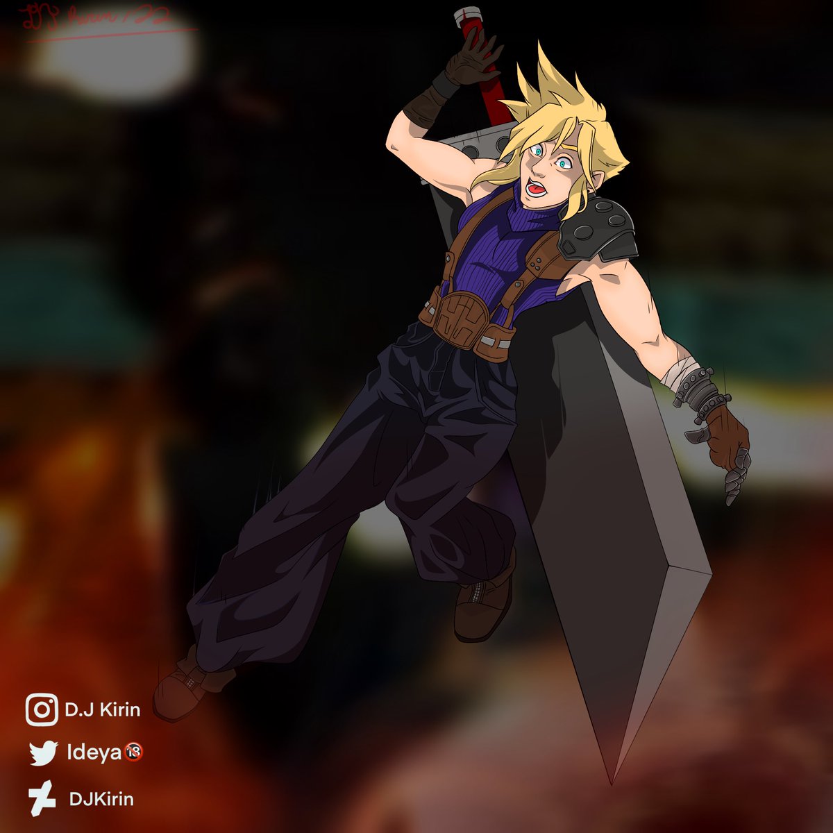 KIYellow_98's tweet photo. Inktober: Trip

@inktober 
@inktober20 
@inktoberofficial 

A short trip through the roof of Aeriths church but a trip still none the less lol.

A like, share, or follow are much appreciated 

#inktober2022 #trip #flames #exsplosion #ffvii #cloudstrife #myart #commissionsopen https://t.co/7HolLtooJG