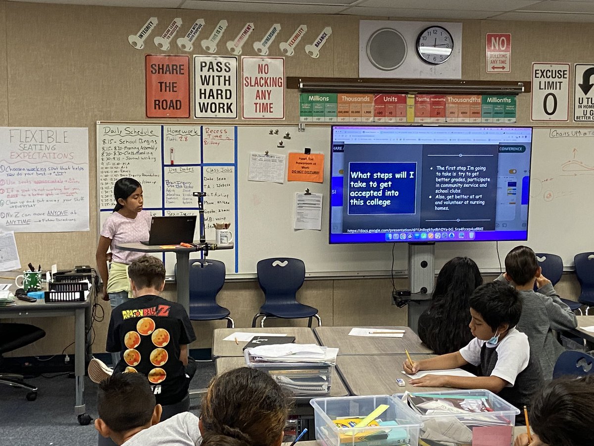 Presentations started this week. Don’t they look professional?  @OsideUSD @OsideSup <a href="/PabloTacOside/">Pablo Tac School of the Arts</a> #DestinationOside