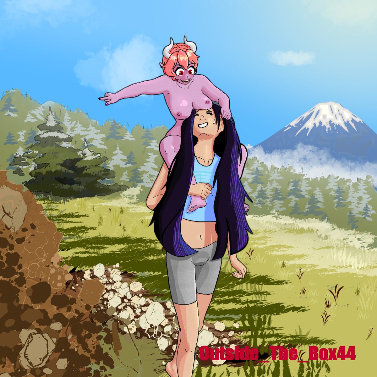 Piggyback Ride in the Wild🗻🌲
-
Rock part of the bg is a little messy but I still love how this turned out

#artshare #art #artistontwittter #cute #drawing #AnimeArt