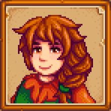 orangeotd's tweet image. the orange game character of the day is marnie from stardew valley!