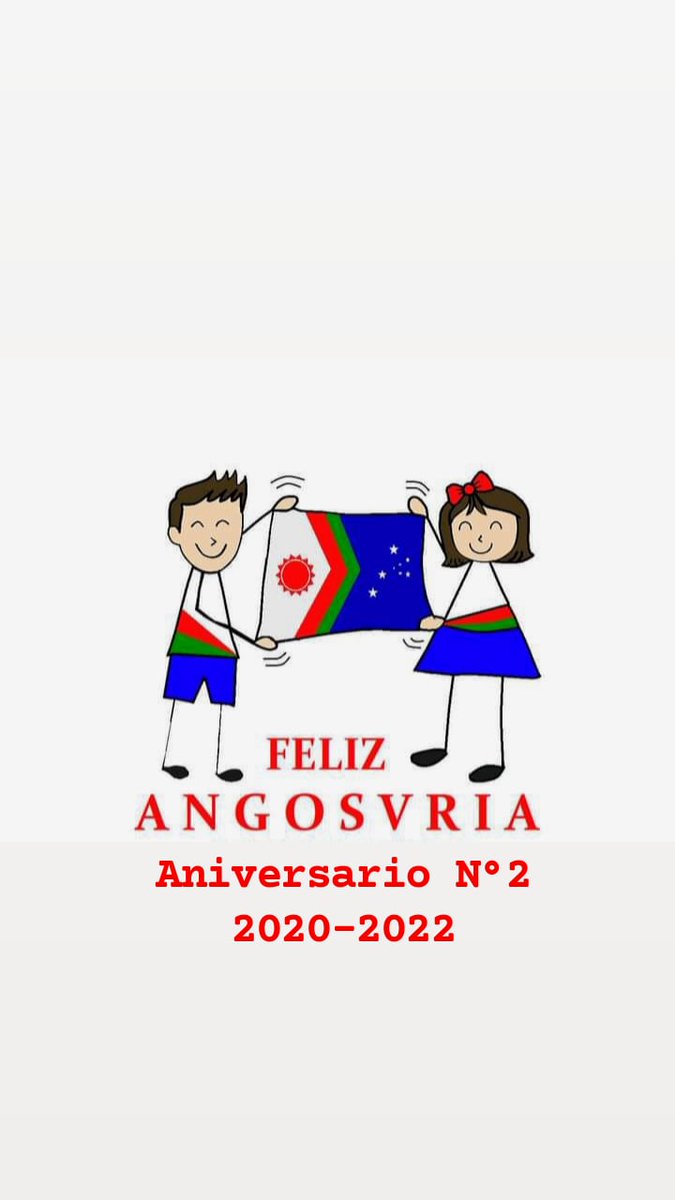 Gobiernofedera4's tweet photo. Mes del Aniversario de Angosvria año 2022:
Este año celebramos el segundo aniversario de nuestro país dos años de Historia, historia para registrar que también celebramos nuevas tradiciones.
"Feliz aniversario Angosvria" 
#Angosvria #Micronations #Micronaciones https://t.co/WBlEKggyEd